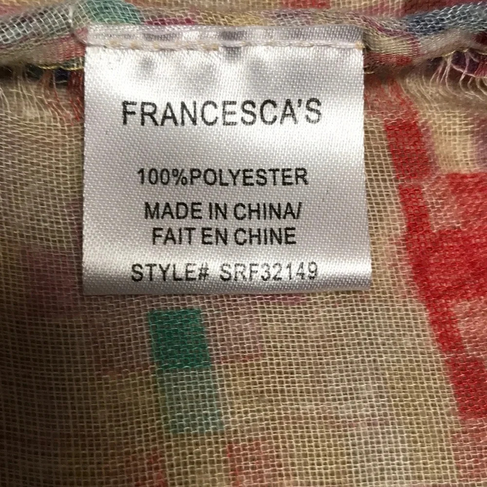 Vibrant, versatile pixel print infinity scarf - image 8